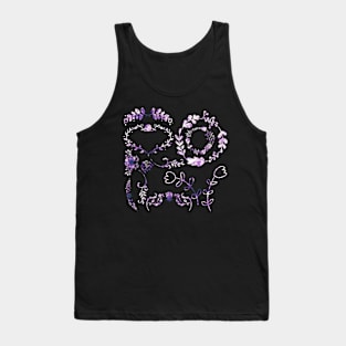 Untitled Floral Pattern Tank Top